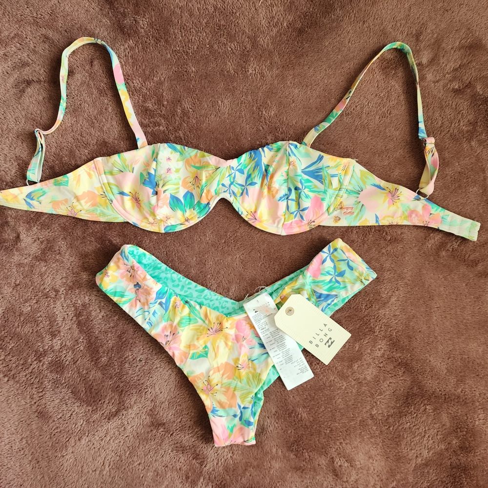 Billabong Multicolor Floral Bikini